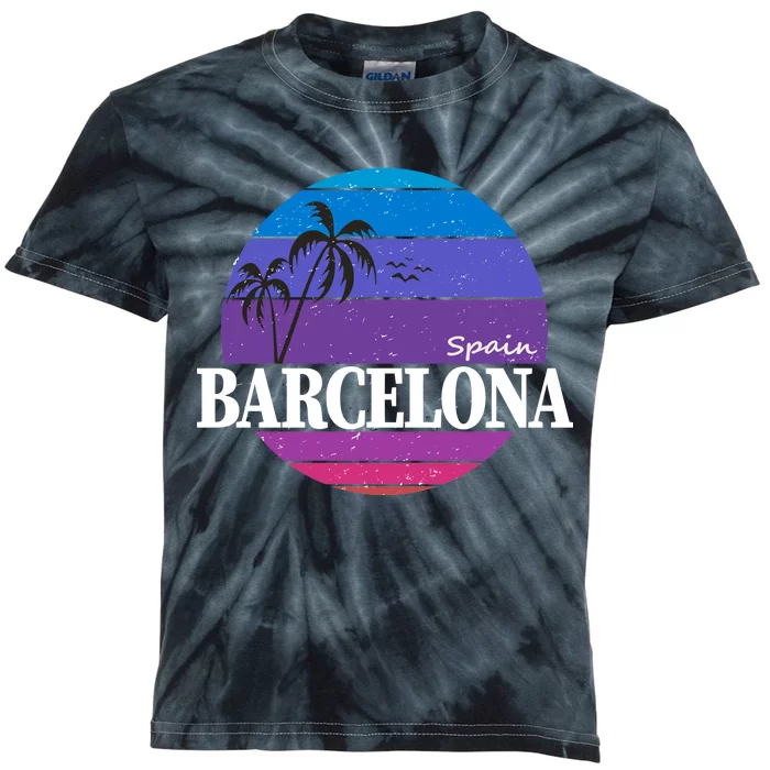 Barcelona Circle Logo Kids Tie-Dye T-Shirt