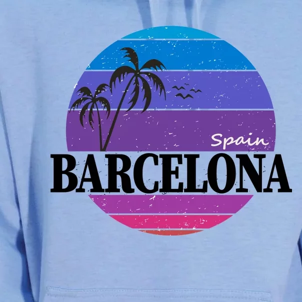 Barcelona Circle Logo Unisex Surf Hoodie