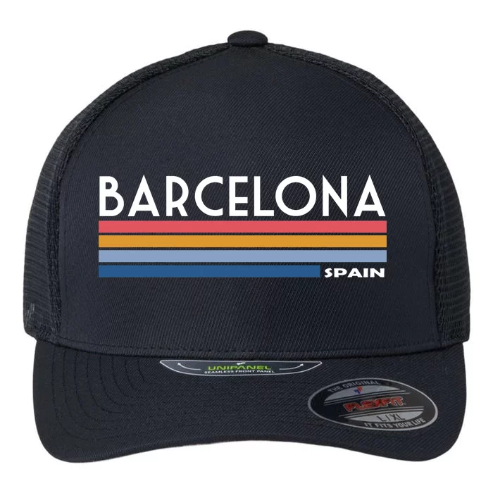 Barcelona Retro 1980's Flexfit Unipanel Trucker Cap