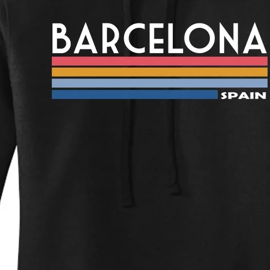 Barcelona Retro 1980's Women's Pullover Hoodie