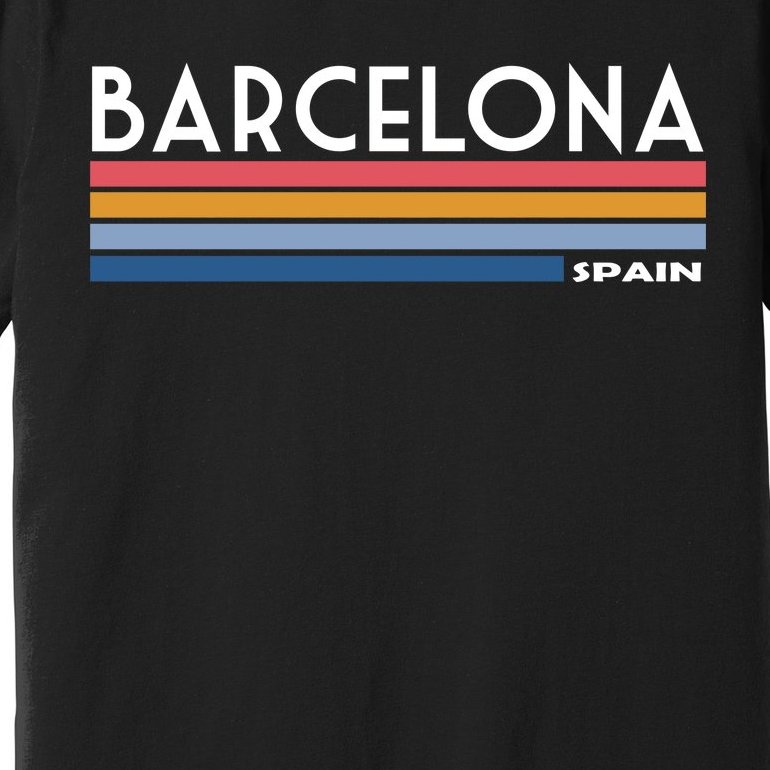 Barcelona Retro 1980's Premium T-Shirt
