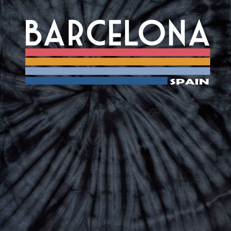 Barcelona Retro 1980's Tie-Dye T-Shirt
