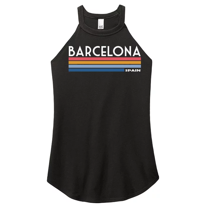 Barcelona Retro 1980's Women’s Perfect Tri Rocker Tank