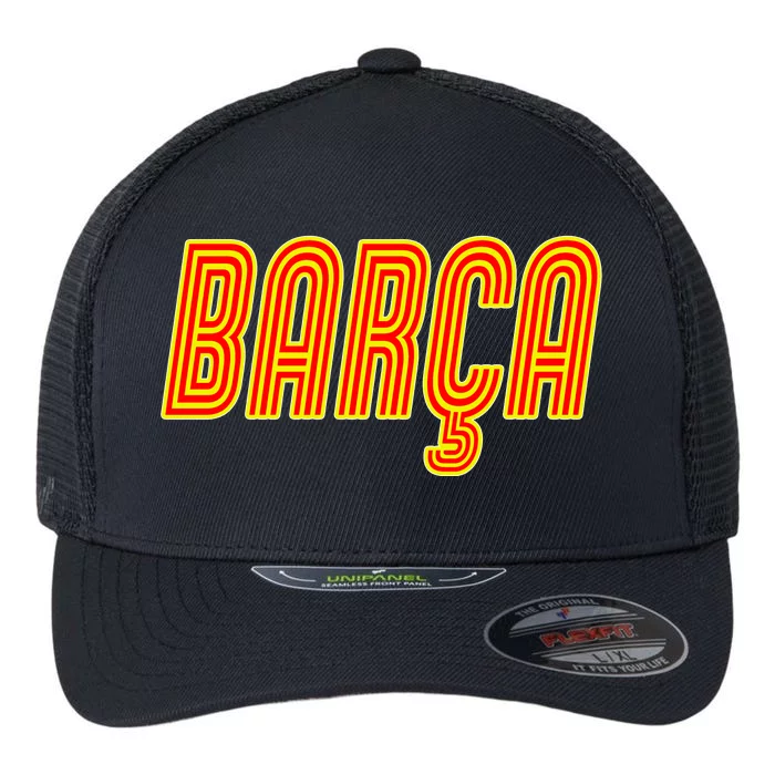 Barcelona Soccer Spain Barca Futbol Flexfit Unipanel Trucker Cap