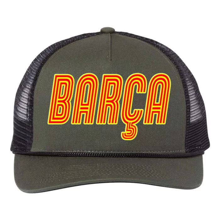 Barcelona Soccer Spain Barca Futbol Retro Rope Trucker Hat Cap