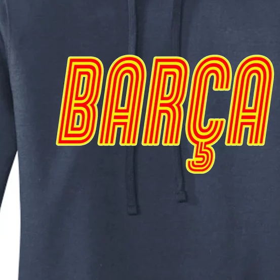 Barcelona Soccer Spain Barca Futbol Women's Pullover Hoodie