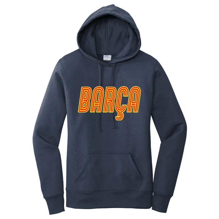 Barcelona Soccer Spain Barca Futbol Women's Pullover Hoodie