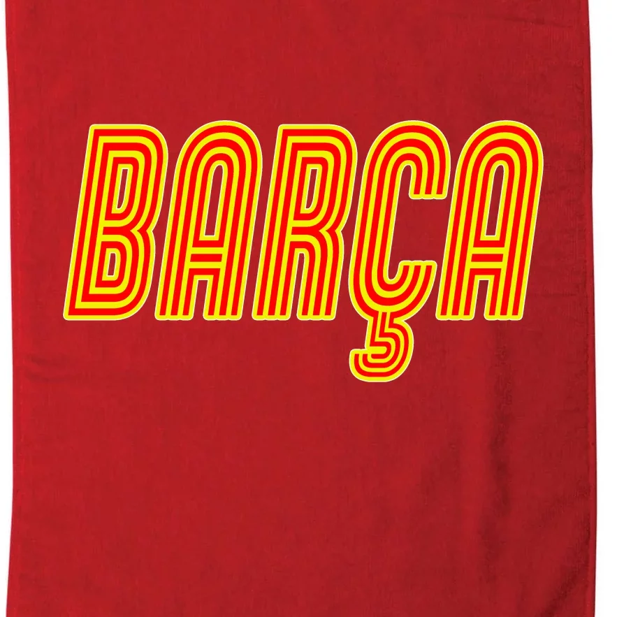 Barcelona Soccer Spain Barca Futbol Platinum Collection Golf Towel