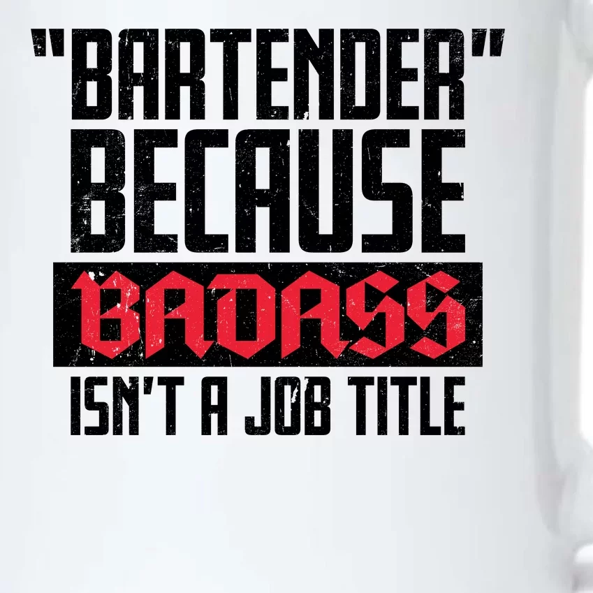 Bartender Because Badass Isn't A Job Title Black Color Changing Mug