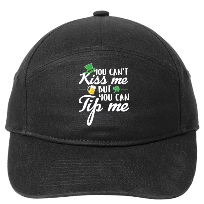 Bartender You Can't Kiss Me But You Can Tip Me 7-Panel Snapback Hat