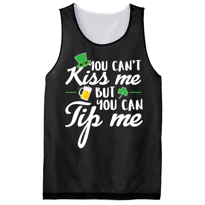 Bartender You Can't Kiss Me But You Can Tip Me Mesh Reversible Basketball Jersey Tank