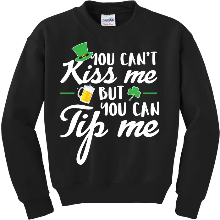 Bartender You Can't Kiss Me But You Can Tip Me Kids Sweatshirt