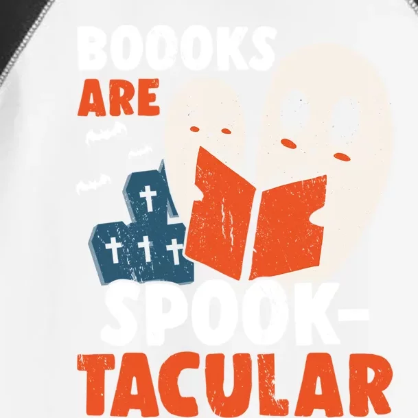 Books Are SpookTacular Halloween Bookworm Book Reading Meaningful Gift Toddler Fine Jersey T-Shirt