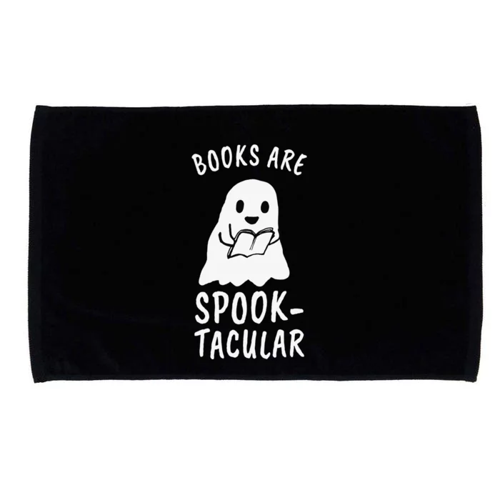 Books Are SpookTacular Halloween Bookworm Book Reader Gift Microfiber Hand Towel