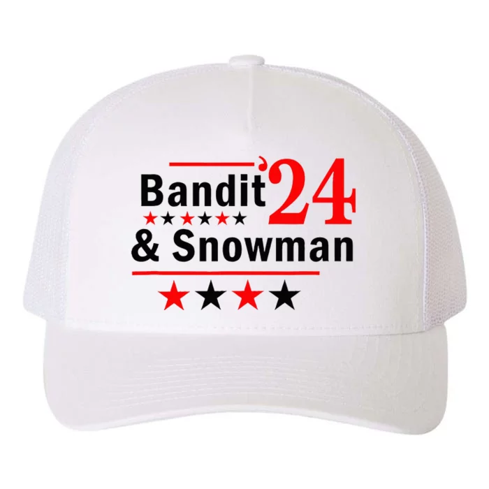 Bandit And Snowman 24 Yupoong Adult 5-Panel Trucker Hat