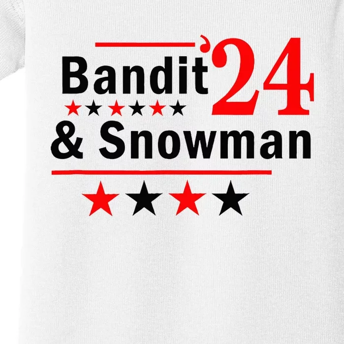 Bandit And Snowman 24 Baby Bodysuit