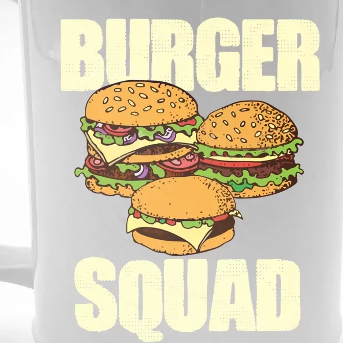 Burger And Squad Funny Hamburger Cheeseburger Day Gift Front & Back Beer Stein