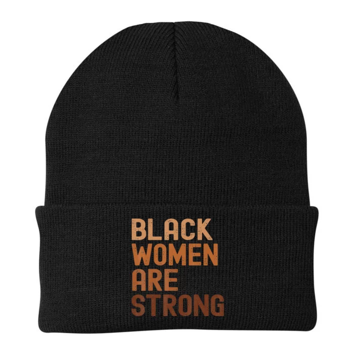 Black  are Strong Black History Month Knit Cap Winter Beanie