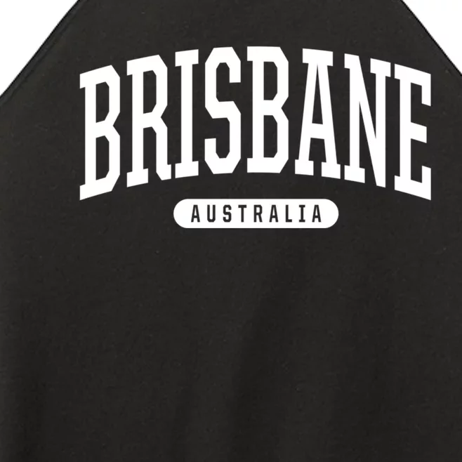 Brisbane Australia Souvenirs College Style Brisbane Australia Souvenir Gift Women’s Perfect Tri Rocker Tank