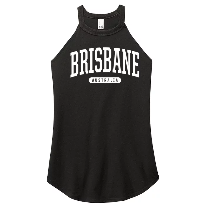 Brisbane Australia Souvenirs College Style Brisbane Australia Souvenir Gift Women’s Perfect Tri Rocker Tank