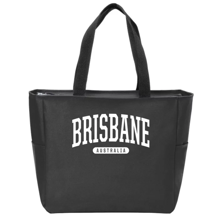 Brisbane Australia Souvenirs College Style Brisbane Australia Souvenir Gift Zip Tote Bag