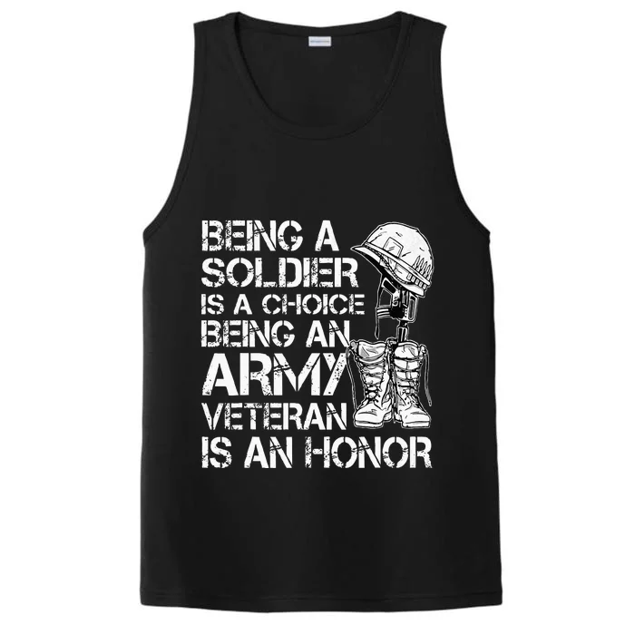 Being A Soldier Is A Choice Performance Tank