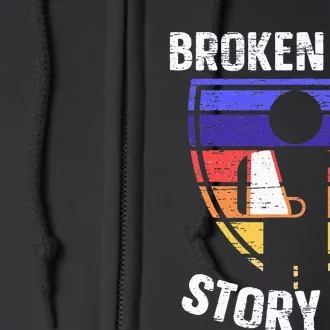 Broken Arm Story Injury Recovery Rehab Injured Hand Full Zip Hoodie