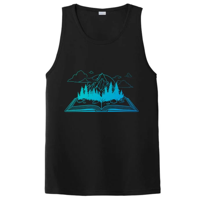 Bookish Adventure Storytelling Imagination Fiction Bookworm Gift Performance Tank