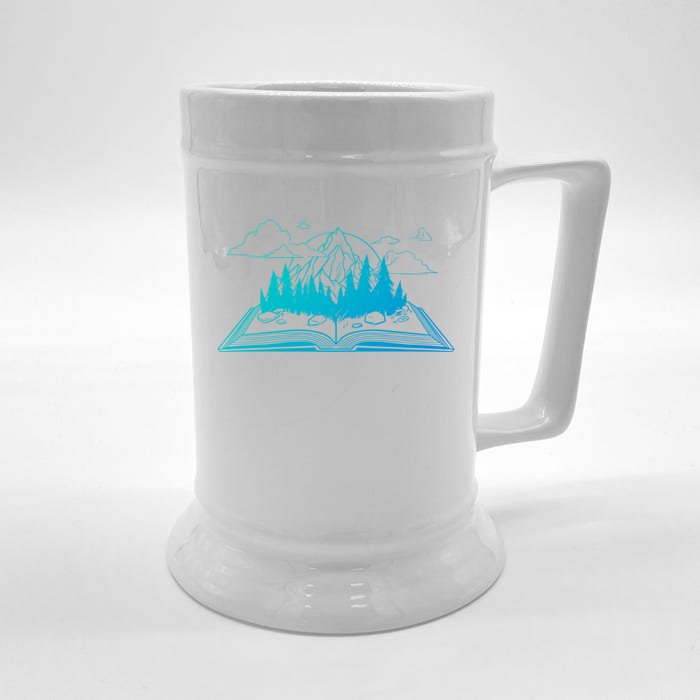 Bookish Adventure Storytelling Imagination Fiction Bookworm Gift Front & Back Beer Stein