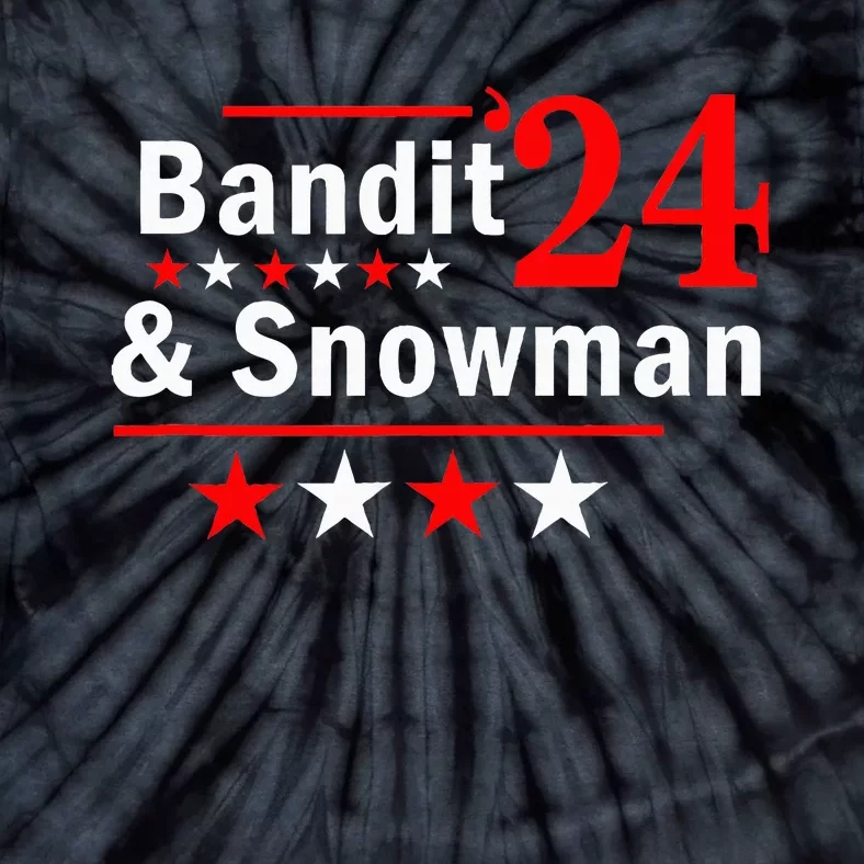 Bandit And Snowman 2024 Election Tie-Dye T-Shirt