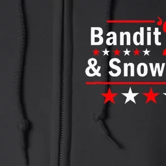 Bandit And Snowman 2024 Election Full Zip Hoodie