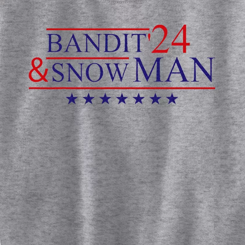 Bandit And Snowman 2024 Election Kids Sweatshirt