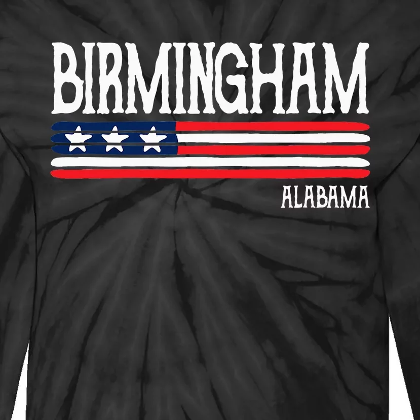 Birmingham Alabama Souvenir Gift Tie-Dye Long Sleeve Shirt