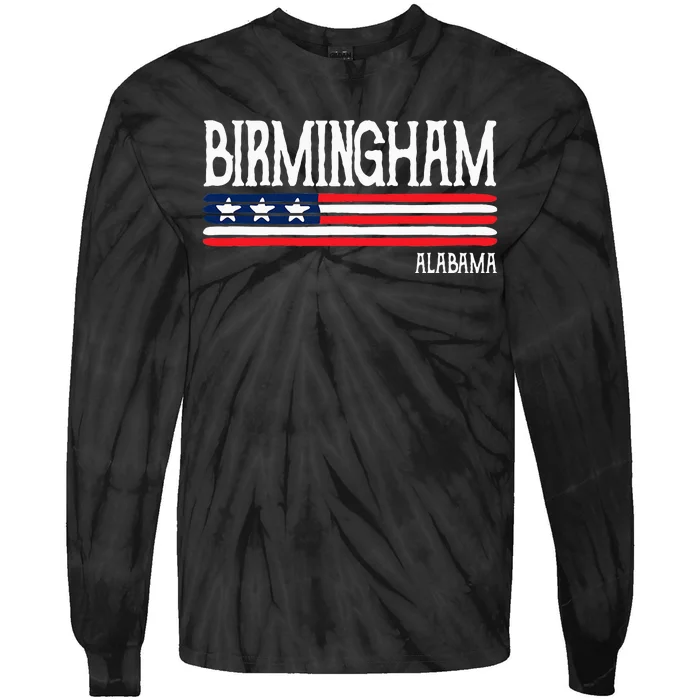 Birmingham Alabama Souvenir Gift Tie-Dye Long Sleeve Shirt