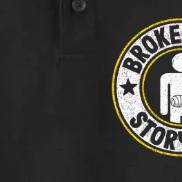 Broken Arm Story $10 Broken Hand Get Well Broken Arm Dry Zone Grid Performance Polo