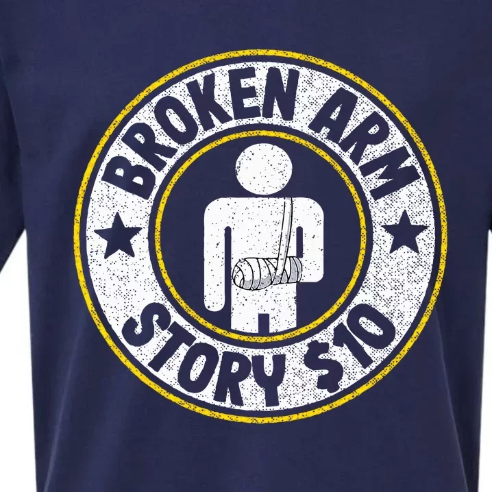 Broken Arm Story $10 Broken Hand Get Well Broken Arm Sueded Cloud Jersey T-Shirt