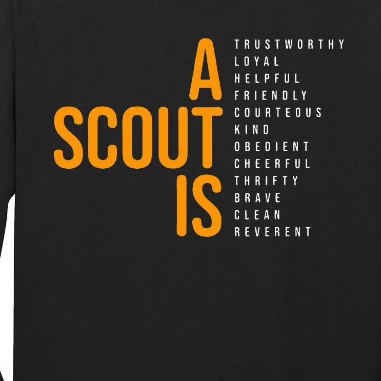 Bsa A Scout Is Tall Long Sleeve T-Shirt