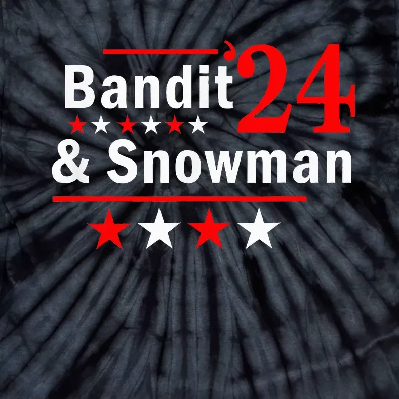 Bandit And Snowman 2024 Election Tie-Dye T-Shirt