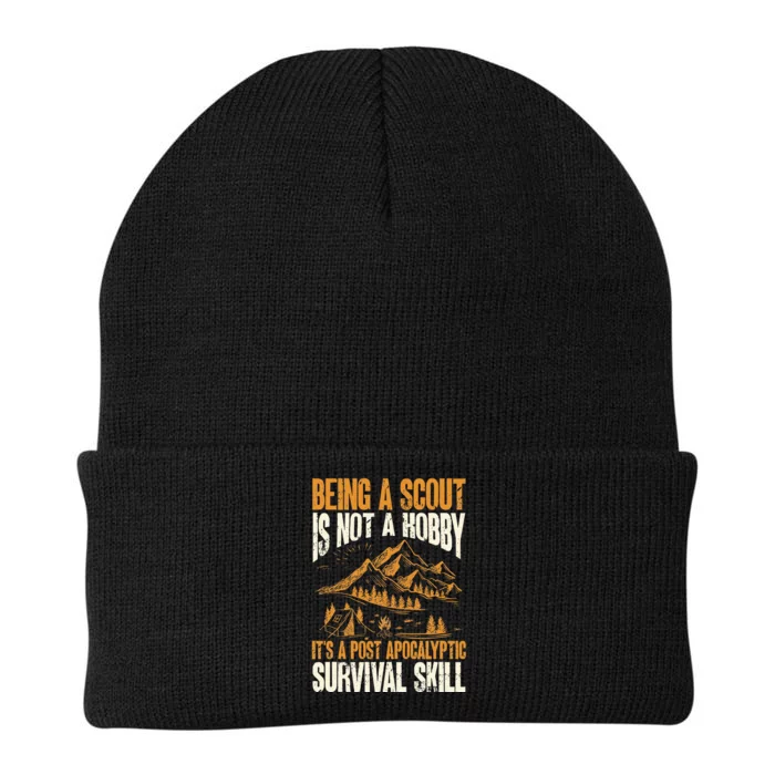 Being A Scout Its A Post Apocalyptic Survival Skill Knit Cap Winter Beanie