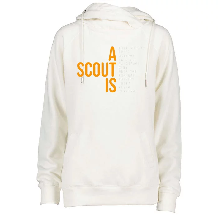 Bsa A Scout Is Womens Funnel Neck Pullover Hood