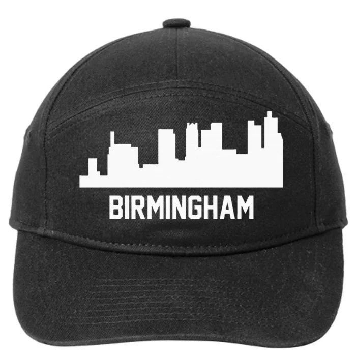 Birmingham Alabama Skyline Cityscape 7-Panel Snapback Hat