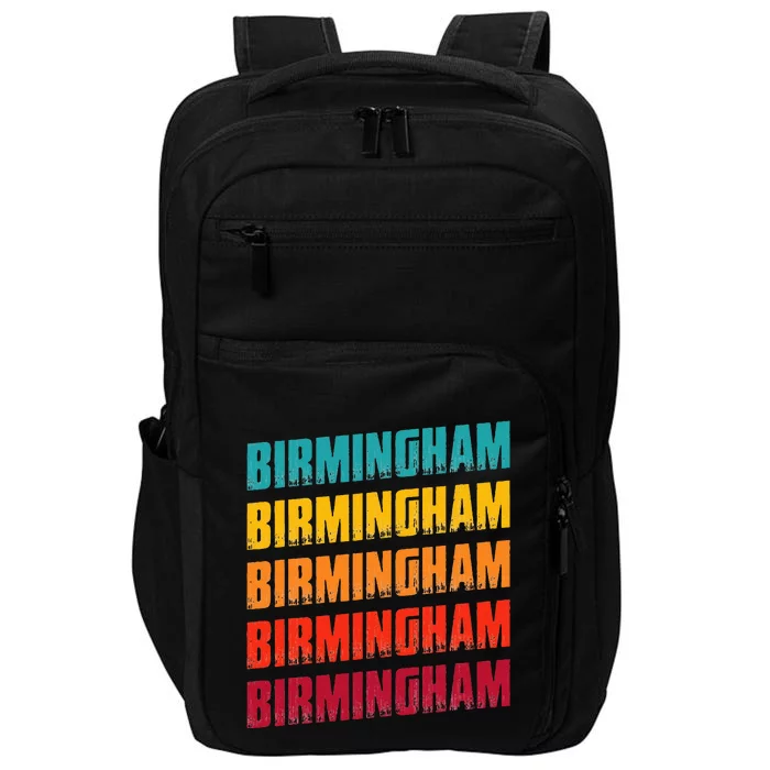 Birmingham Alabama Souvenir Retro Vintage Birmingham Impact Tech Backpack