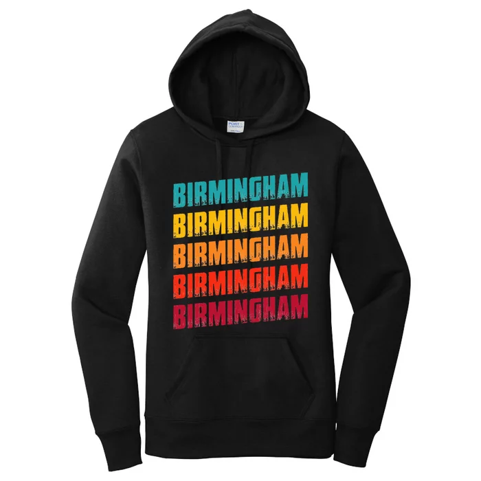 Birmingham Alabama Souvenir Retro Vintage Birmingham Women's Pullover Hoodie