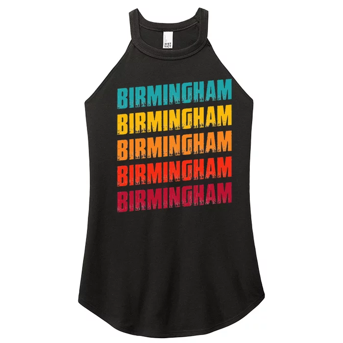 Birmingham Alabama Souvenir Retro Vintage Birmingham Women’s Perfect Tri Rocker Tank