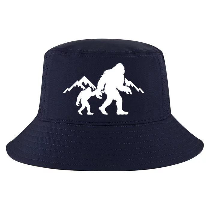 Bigfoot And Son Wild Outdoor Gift For Fathers Day Cool Comfort Performance Bucket Hat