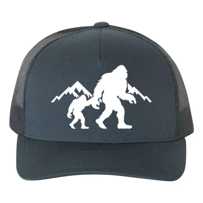 Bigfoot And Son Wild Outdoor Gift For Fathers Day Yupoong Adult 5-Panel Trucker Hat