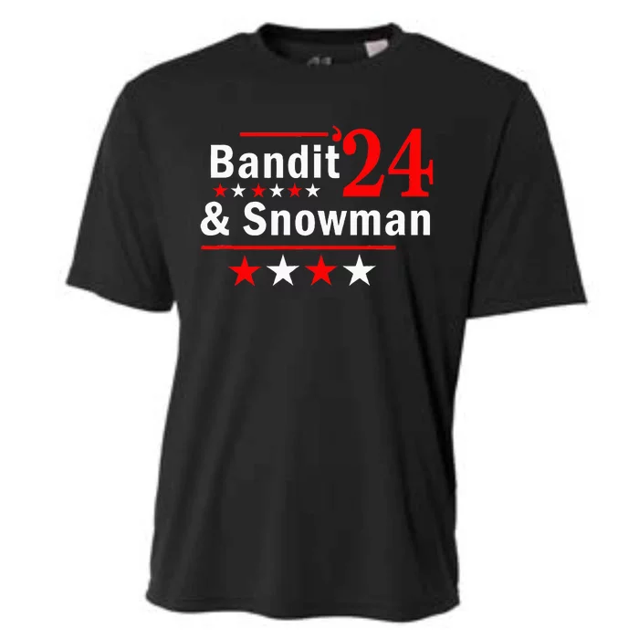 Bandit And Snowman 2024 Election Cooling Performance Crew T-Shirt