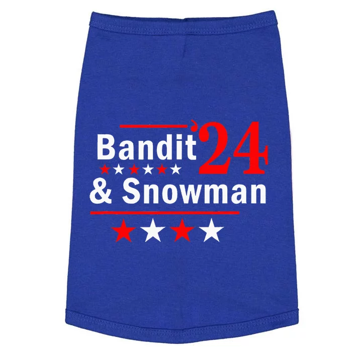 Bandit And Snowman 2024 Election Doggie Tank