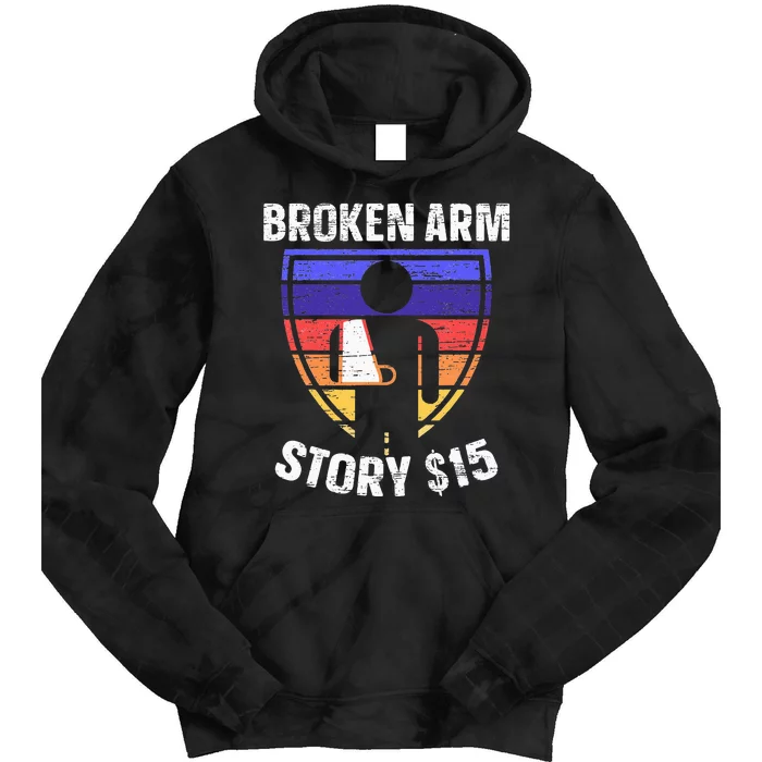 Broken Arm Story Injury Recovery Rehab Injured Hand Tie Dye Hoodie