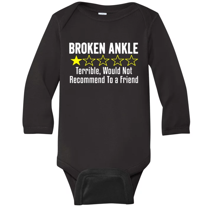 Broken Ankle Surgery Baby Long Sleeve Bodysuit